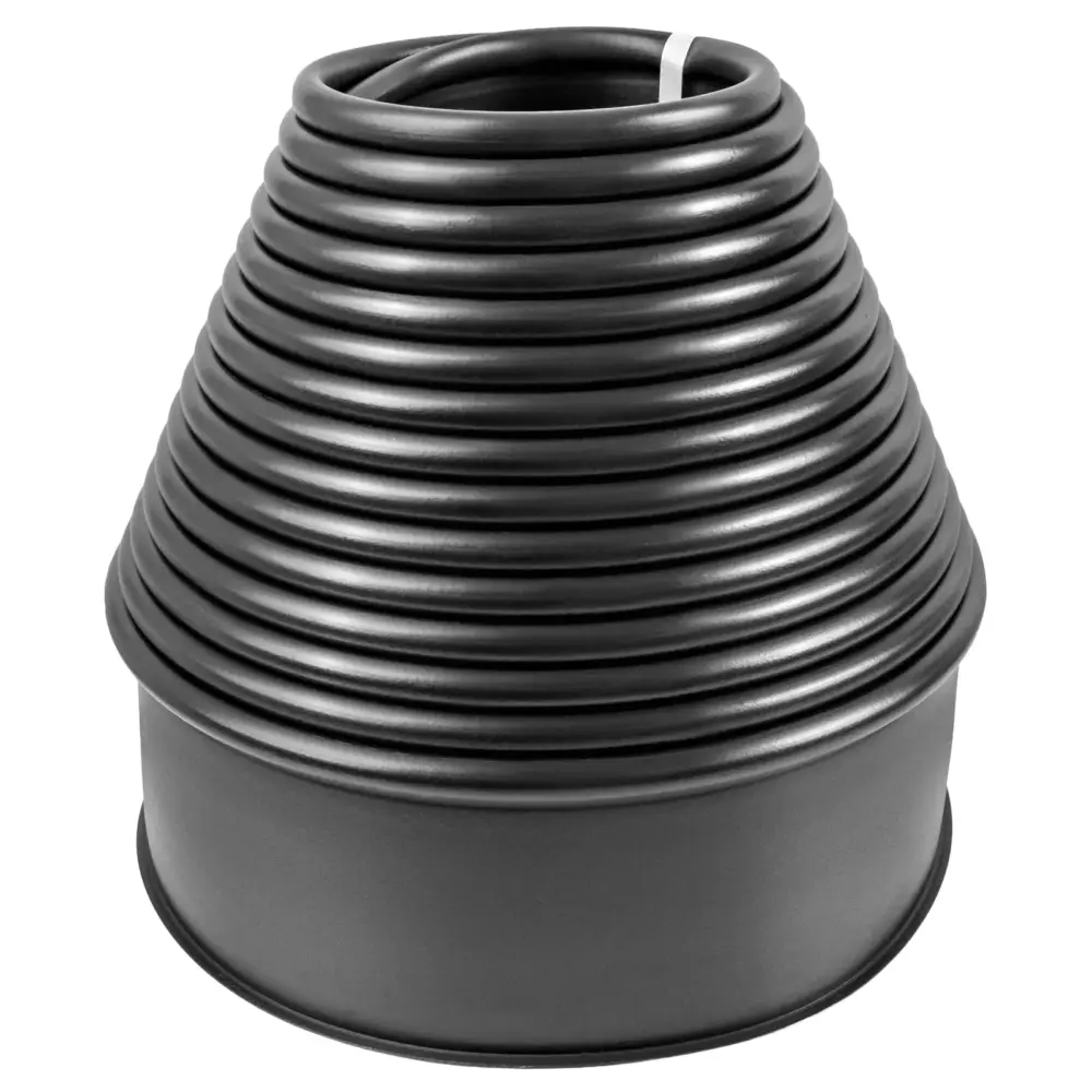 Бордюр садовий пластиковий Alex Valex Compact H105 чорний 10 м